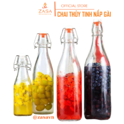 Alternative view of Chai thủy tinh nắp gài Zasavn - 500ml / 1000ml