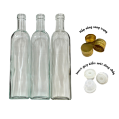 Chai Thủy Tinh Dáng Vuông Zasavn 500ml