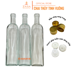 Alternative view of Chai Thủy Tinh Dáng Vuông Zasavn 500ml