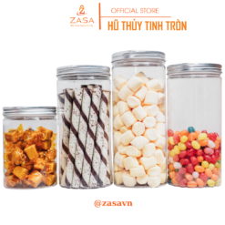 Alternative view of HŨ THỦY TINH TRÒN Zasavn - 500ml